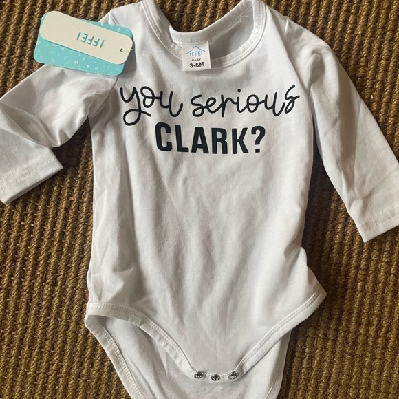 You Serious, Clark? Chirstmas Vacation Griswald infant one piece onesie sz 3-6 M - Picture 1 of 3